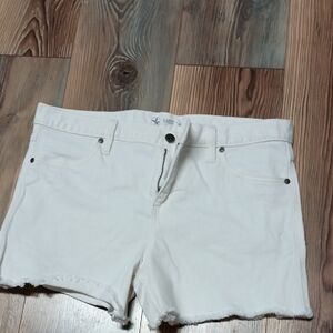 Carve Design White Denim Women Shorts